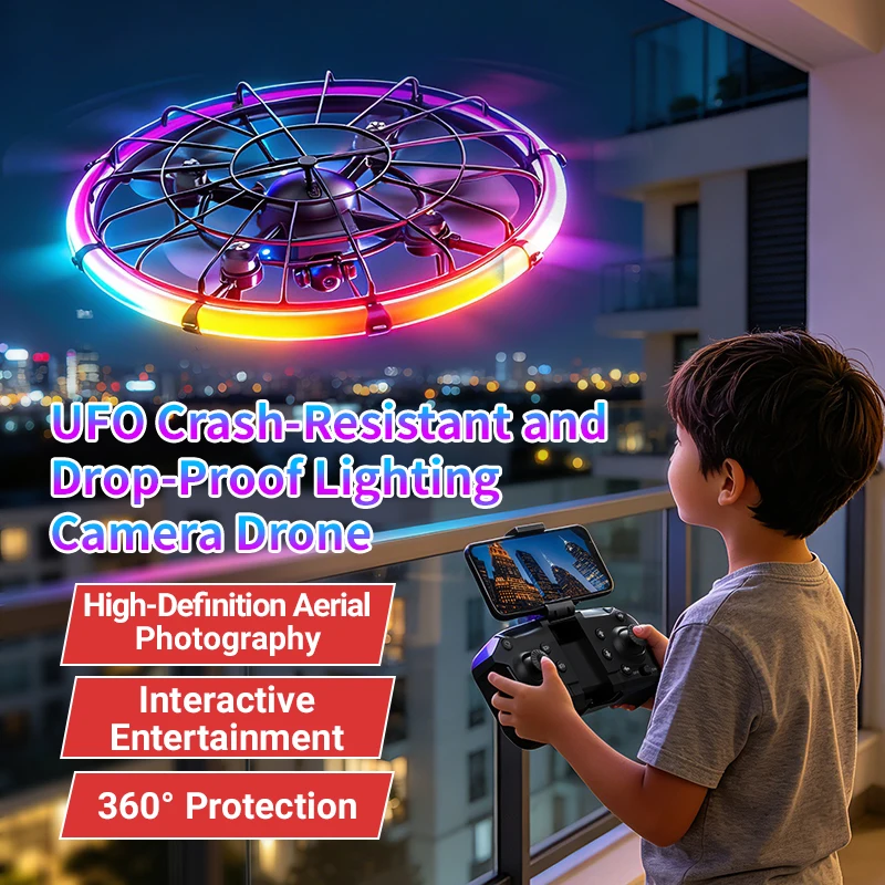 Drone Ae Rc - JJRC H145 UFO RC-Drohne mit Dual-HD-Objektiv,