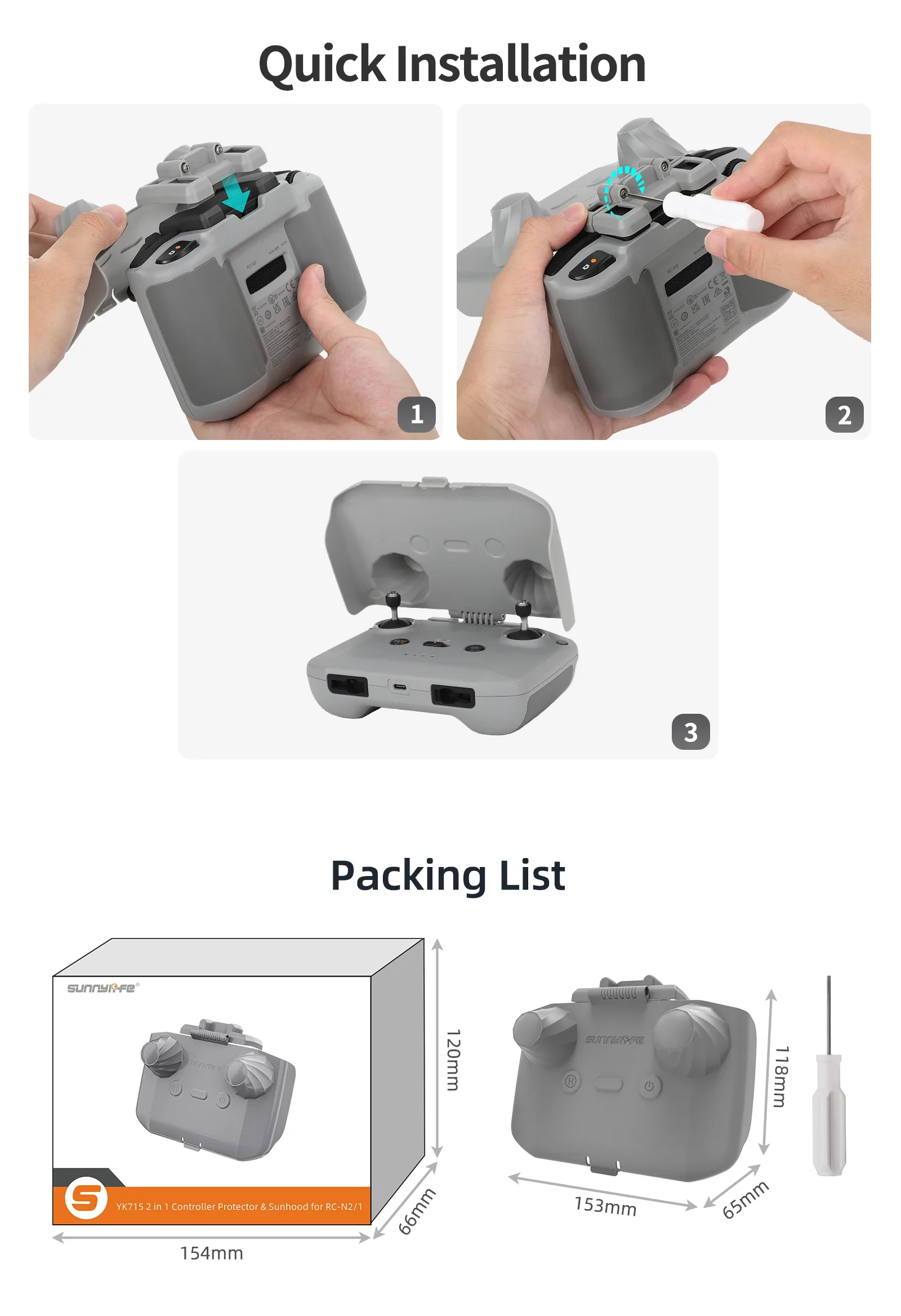 2-in-1-Controller-Schutz SunHo – Drone Rc Cover Bewertung und Preis